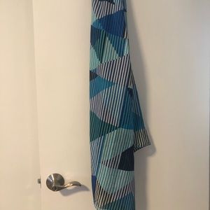 Calvin Klein blue patterned scarf